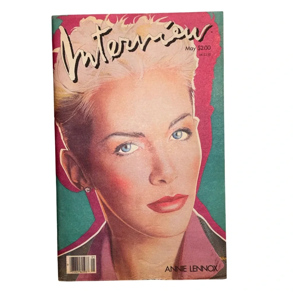 Vintage Interview Magazine May 1983 Annie Lennox Andy Warhol Richard Bernstein